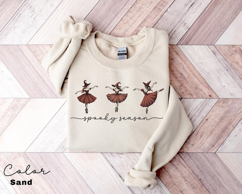 Spooky Season Sweatshirt, Dancing Witches, Halloween Sweatshirt, Halloween Gift, Cute Fall Shirt, Halloween Women's Shirt, Spooky Halloween,