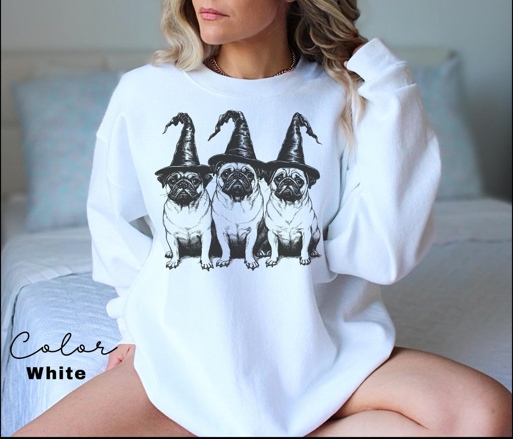 Pug Halloween Sweatshirt, Pug Halloween, Spooky Halloween Dog Mom Sweatshirt, Pug mom, Pug fall, Pug mom crewneck, Dog Lover Gift for Friend
