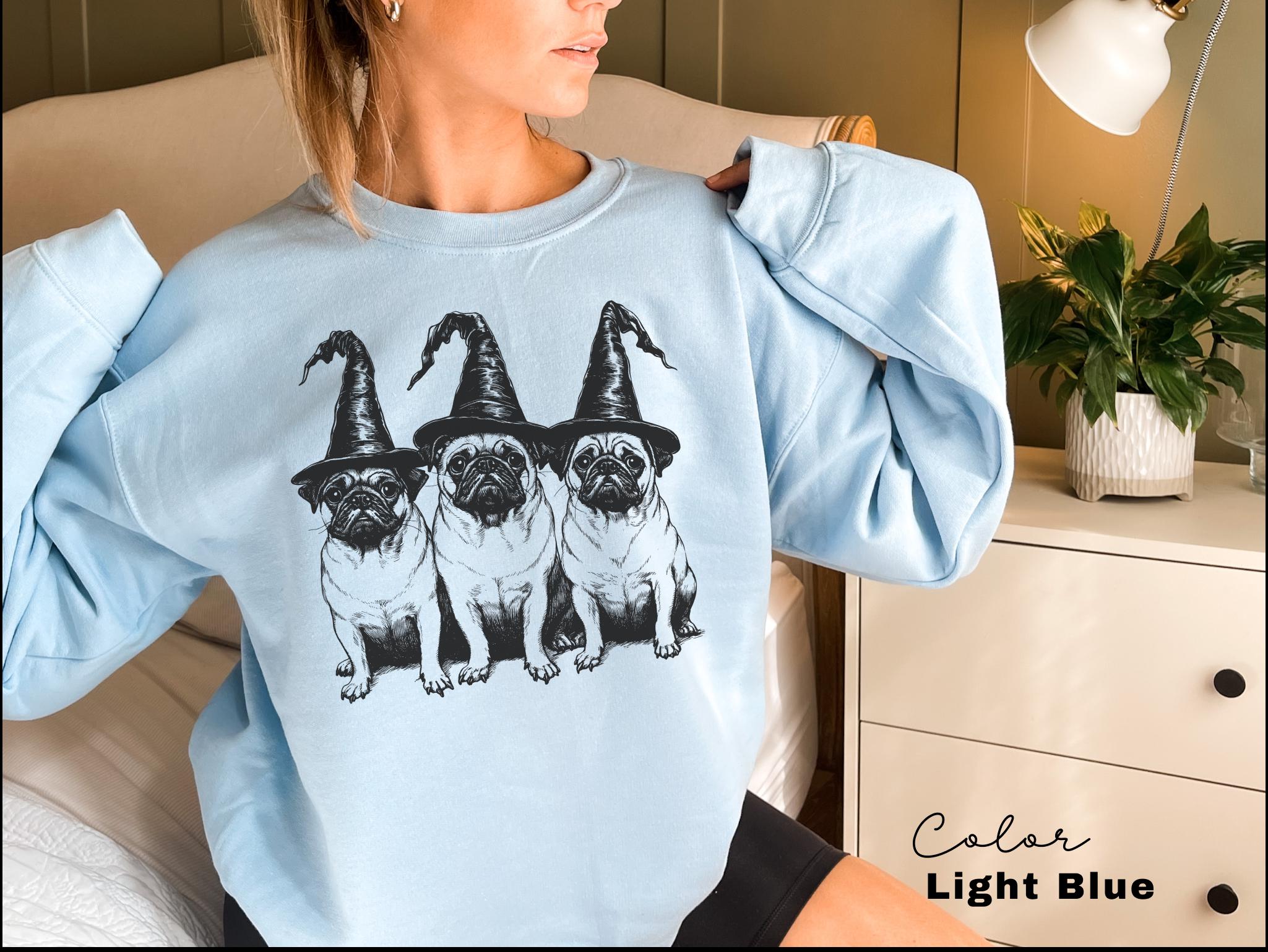 Pug Halloween Sweatshirt, Pug Halloween, Spooky Halloween Dog Mom Sweatshirt, Pug mom, Pug fall, Pug mom crewneck, Dog Lover Gift for Friend