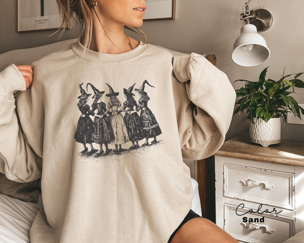 Halloween Witch Sweatshirt, Fall Sweatshirt, Halloween Women Shirt, Witchy Vibes Shirt, Halloween Party Shirt, Spooky Season,Halloween Gift