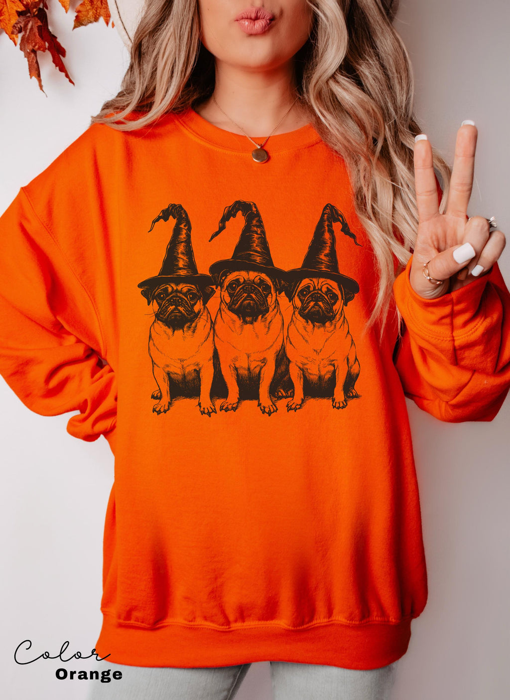 Pug Halloween Sweatshirt, Pug Halloween, Spooky Halloween Dog Mom Sweatshirt, Pug mom, Pug fall, Pug mom crewneck, Dog Lover Gift for Friend