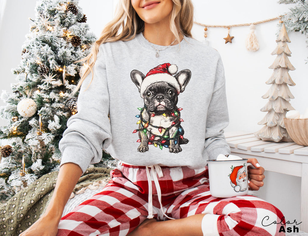 French BullDog Christmas Sweatshirt, Frenchie Owner gift, French Bulldog Christmas, Frenchie dog shirt, French Bulldog owner, Cute Dog Xmas