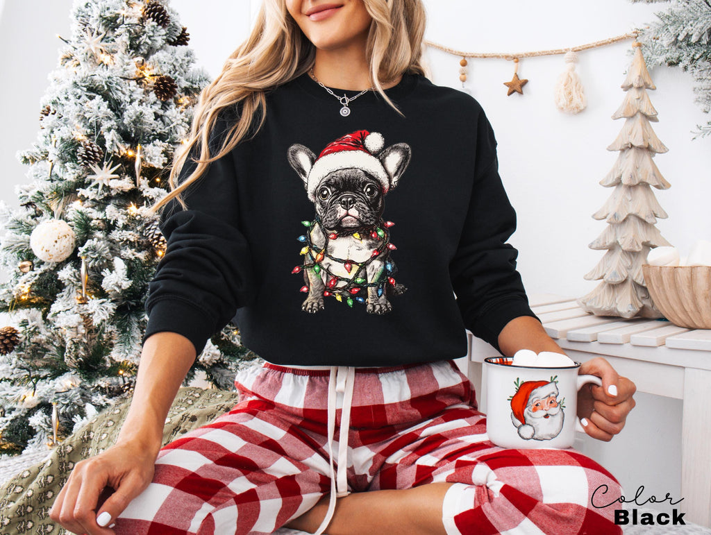 French BullDog Christmas Sweatshirt, Frenchie Owner gift, French Bulldog Christmas, Frenchie dog shirt, French Bulldog owner, Cute Dog Xmas