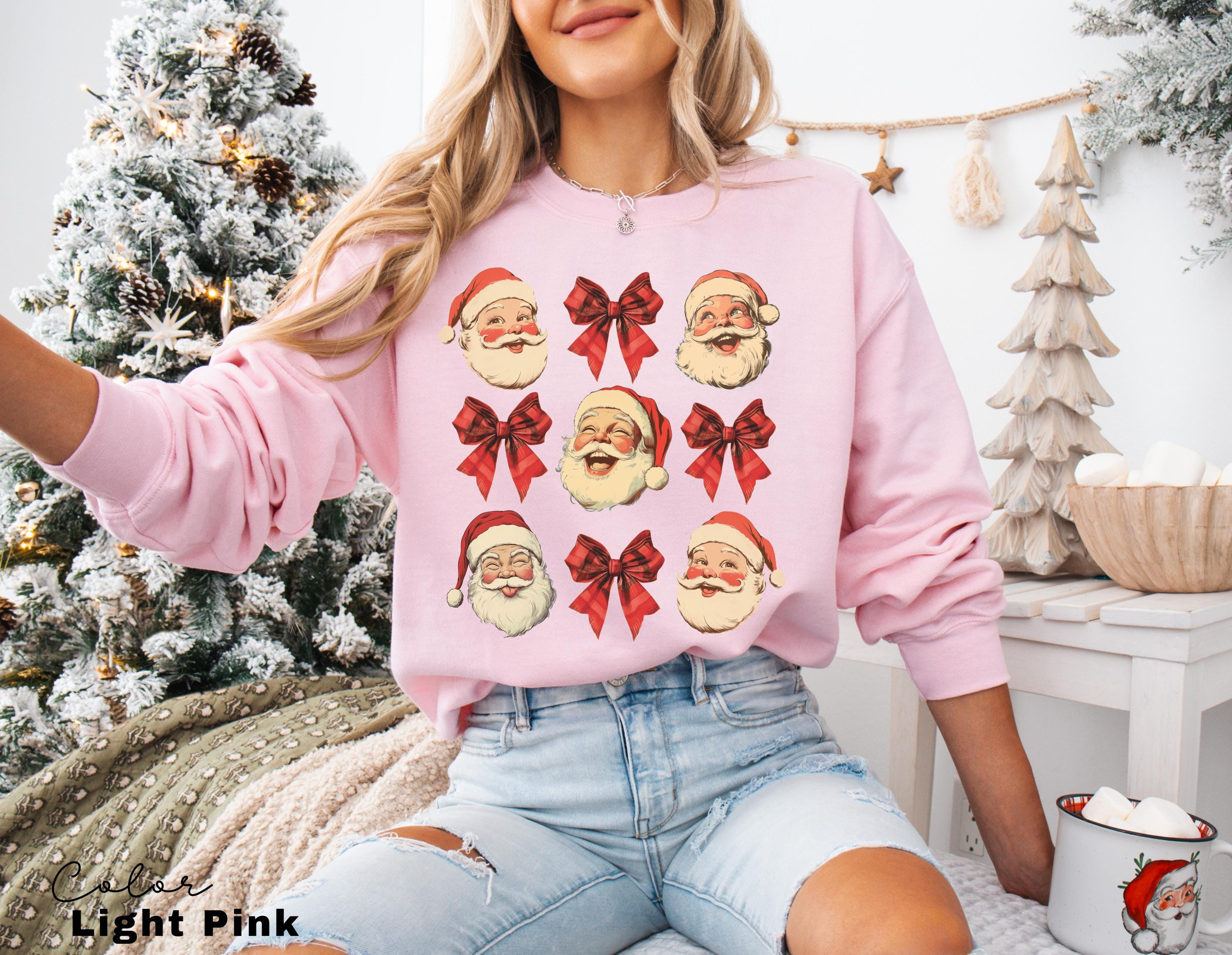 Coquette Bow Christmas Sweatshirt, Christmas Tree Shirt, Comfort Colors Christmas Sweatshirt, Girly Christmas Sweater, Coquette Bow Sweater