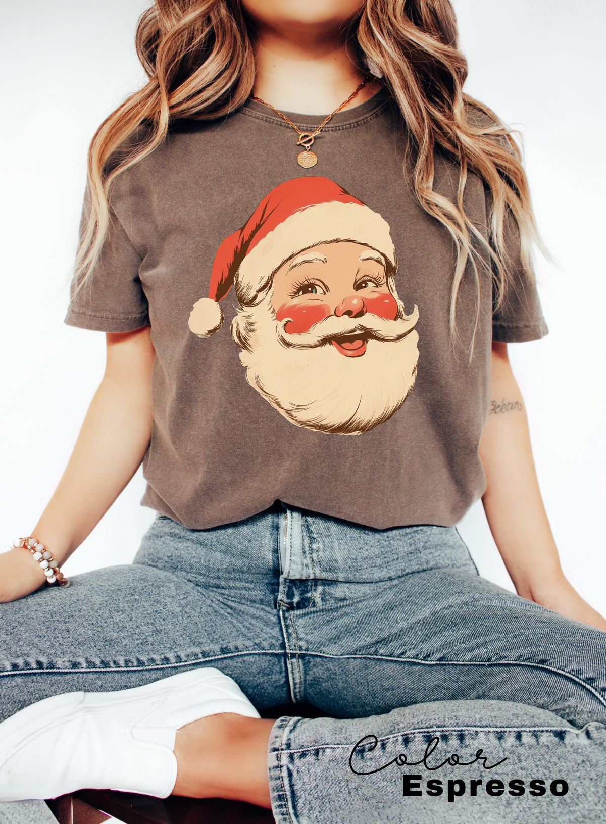 Vintage Santa Tee Comfort Colors , Retro Santa Claus Comfort Colors Shirt, Cute Santa Claus Xmas Tee, Comfort Colors Christmas Shirt Xmas