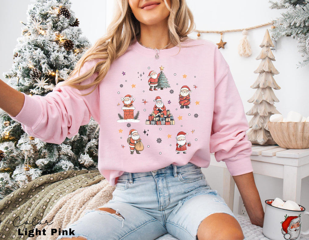 Christmas Sweatshirt, It's the most Christmas Shirt, Vintage Christmas doodles Shirt, Santa Retro Christmas, Winter Sweater, Holiday