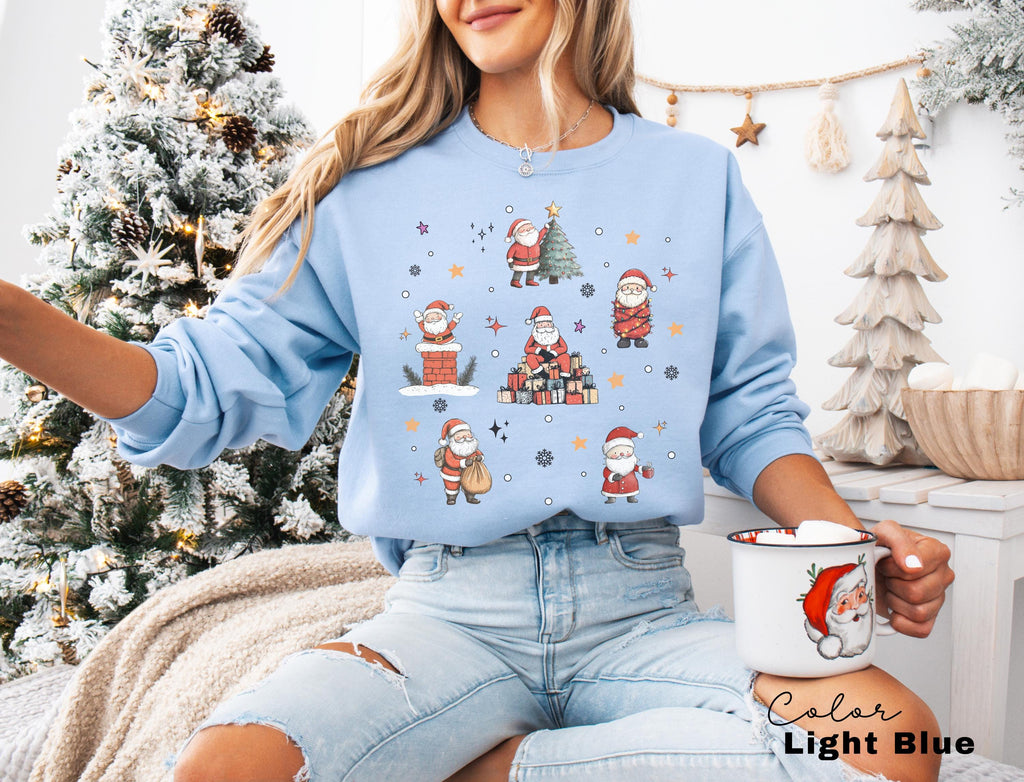 Christmas Sweatshirt, It's the most Christmas Shirt, Vintage Christmas doodles Shirt, Santa Retro Christmas, Winter Sweater, Holiday