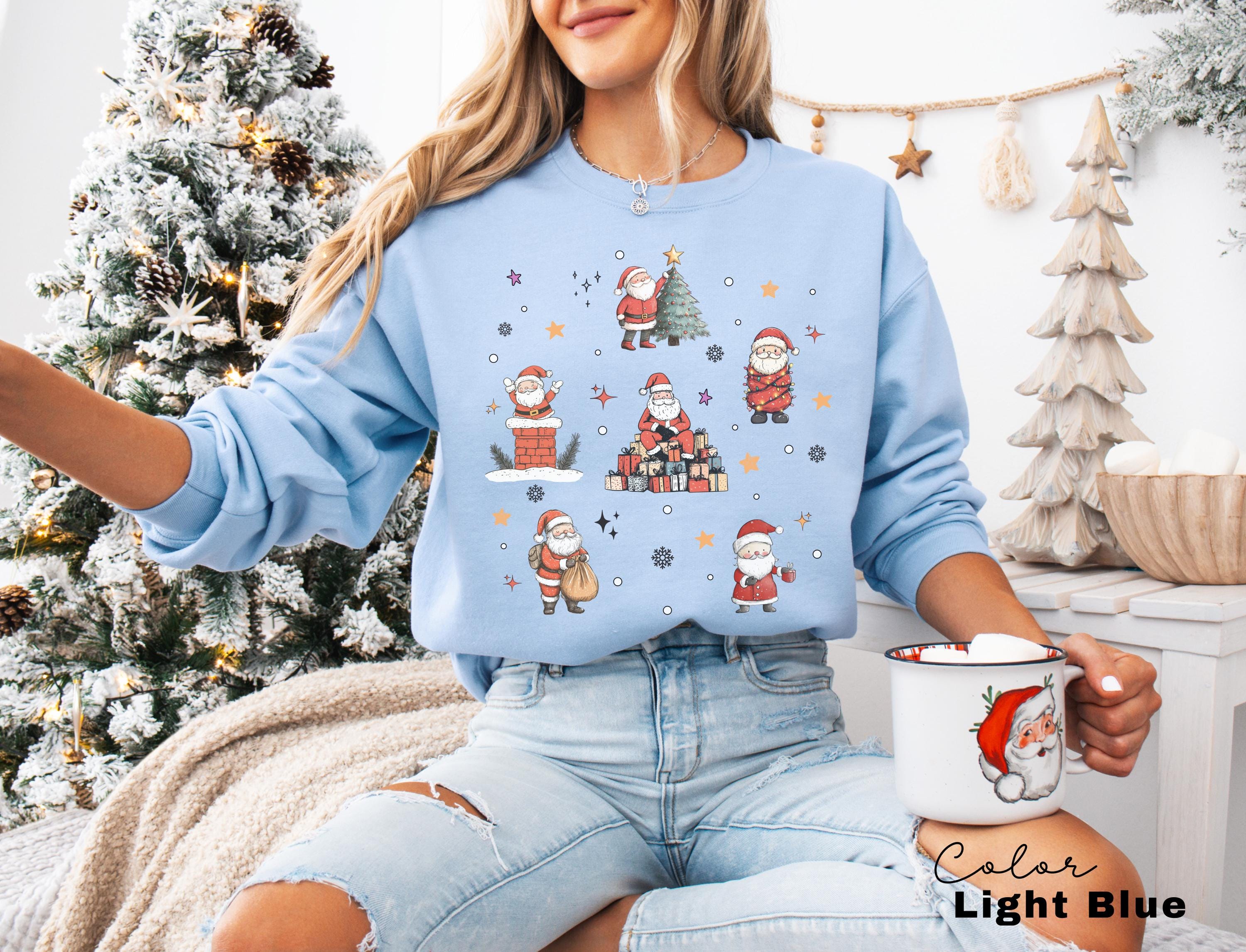 Christmas Sweatshirt, It's the most Christmas Shirt, Vintage Christmas doodles Shirt, Santa Retro Christmas, Winter Sweater, Holiday