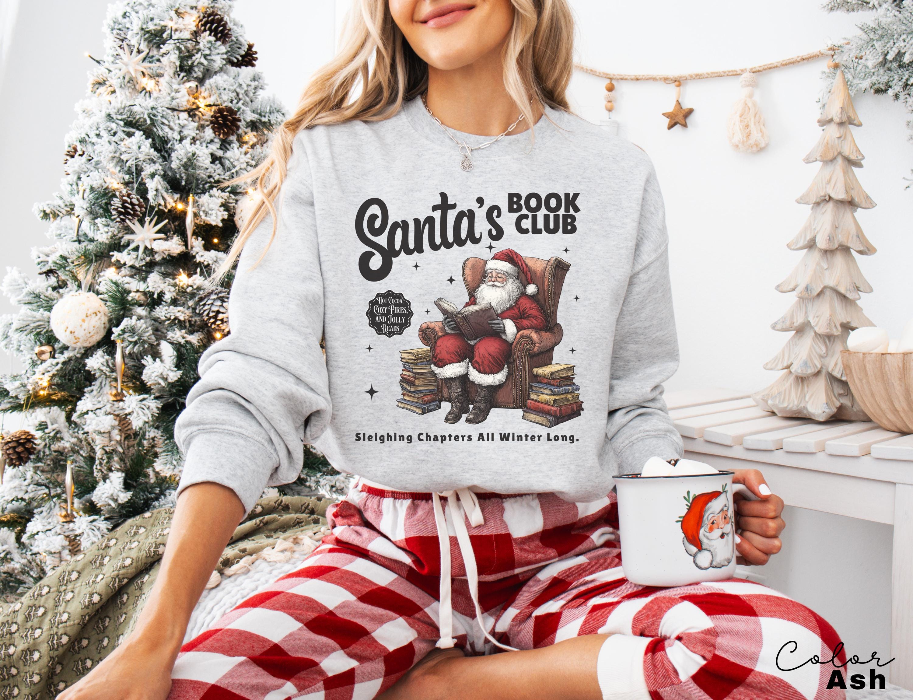 Christmas North Pole Book Club Sweatshirt, Santa's Book Club, Bookish Christmas Crewneck, GiftFor Book Lover, Holiday Bookish Gift, Teacher