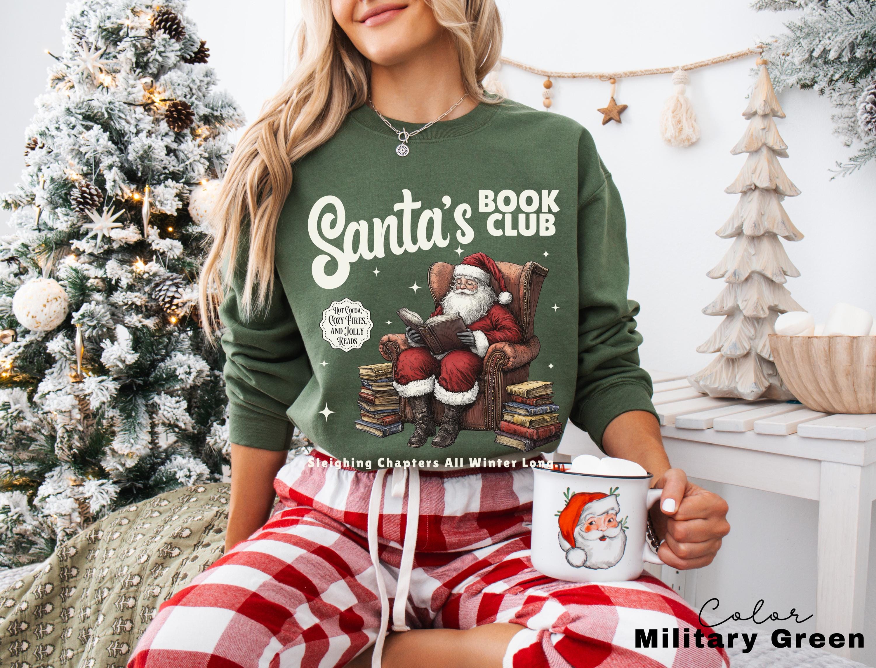 Christmas North Pole Book Club Sweatshirt, Santa's Book Club, Bookish Christmas Crewneck, GiftFor Book Lover, Holiday Bookish Gift, Teacher