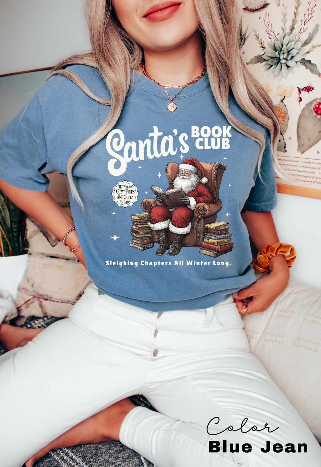 Christmas North Pole Book Club Comfort Colors Shirt, Santas Book Club, Bookish Christmas T Shirt, Shirt For Book Lover, Holiday Bookish Gift