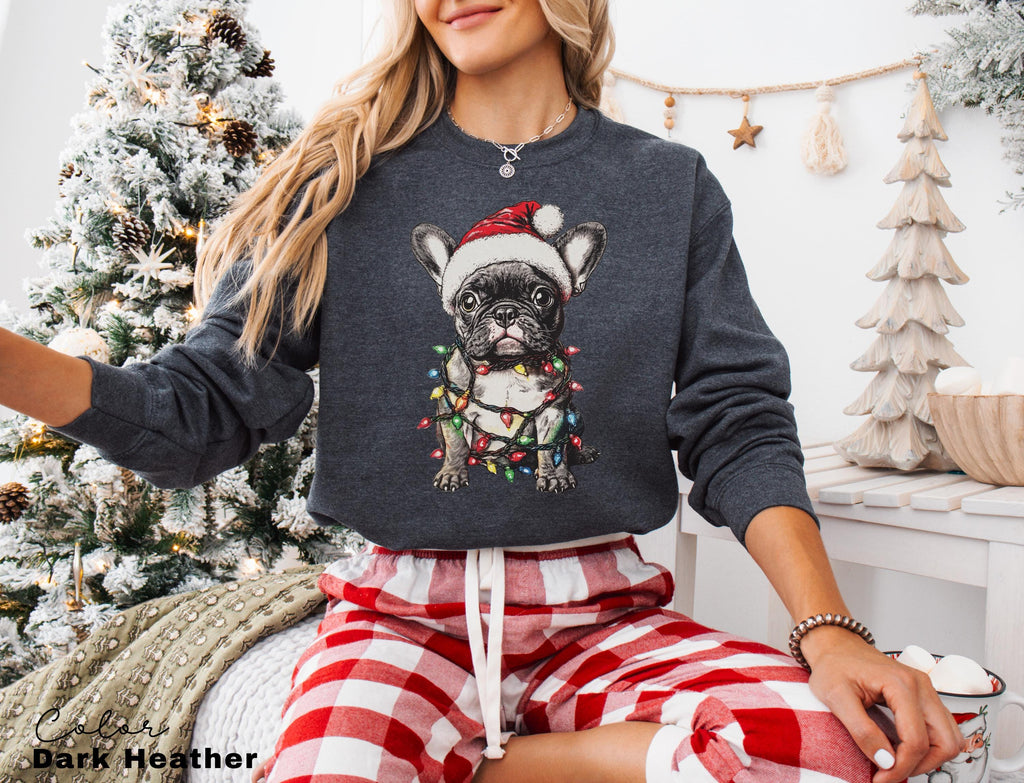 French BullDog Christmas Sweatshirt, Frenchie Owner gift, French Bulldog Christmas, Frenchie dog shirt, French Bulldog owner, Cute Dog Xmas