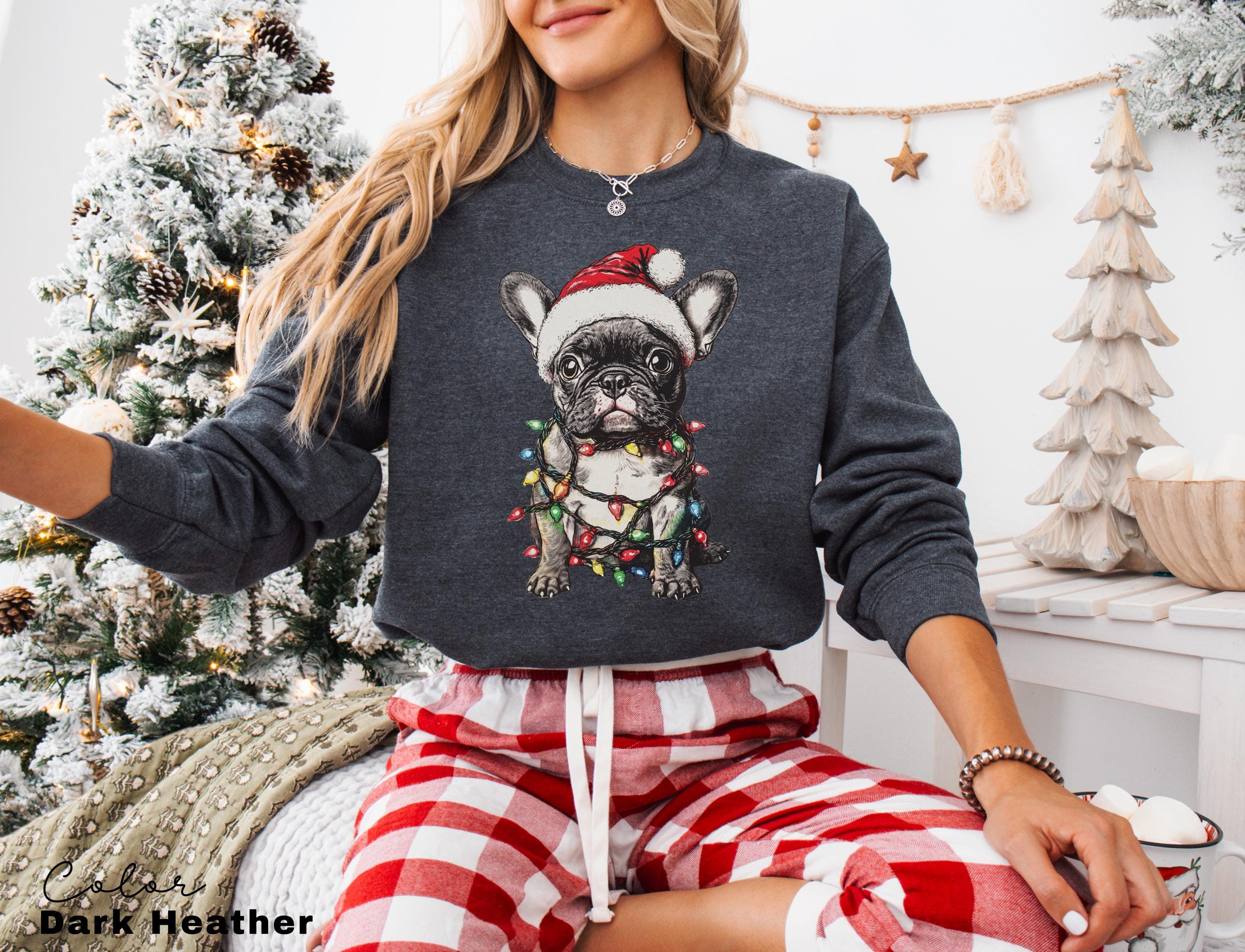 French BullDog Christmas Sweatshirt, Frenchie Owner gift, French Bulldog Christmas, Frenchie dog shirt, French Bulldog owner, Cute Dog Xmas