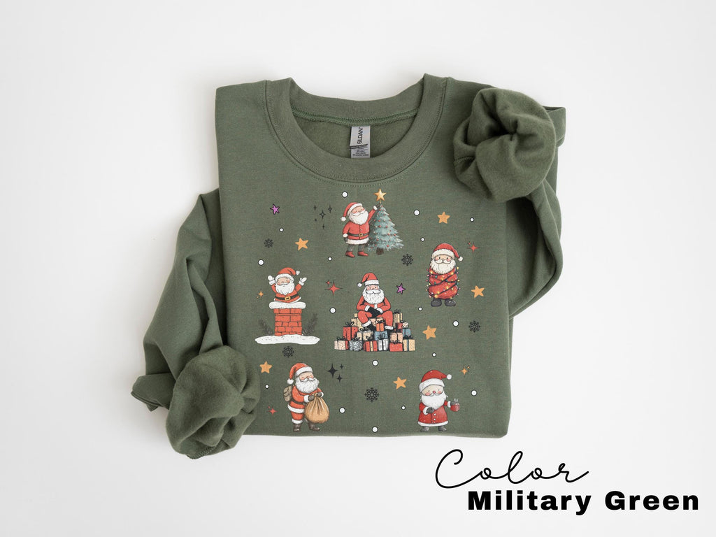 Christmas Sweatshirt, It's the most Christmas Shirt, Vintage Christmas doodles Shirt, Santa Retro Christmas, Winter Sweater, Holiday