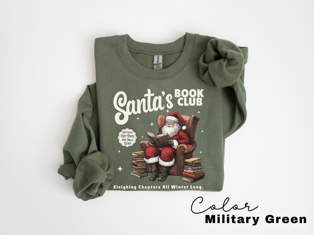 Christmas North Pole Book Club Sweatshirt, Santa's Book Club, Bookish Christmas Crewneck, GiftFor Book Lover, Holiday Bookish Gift, Teacher