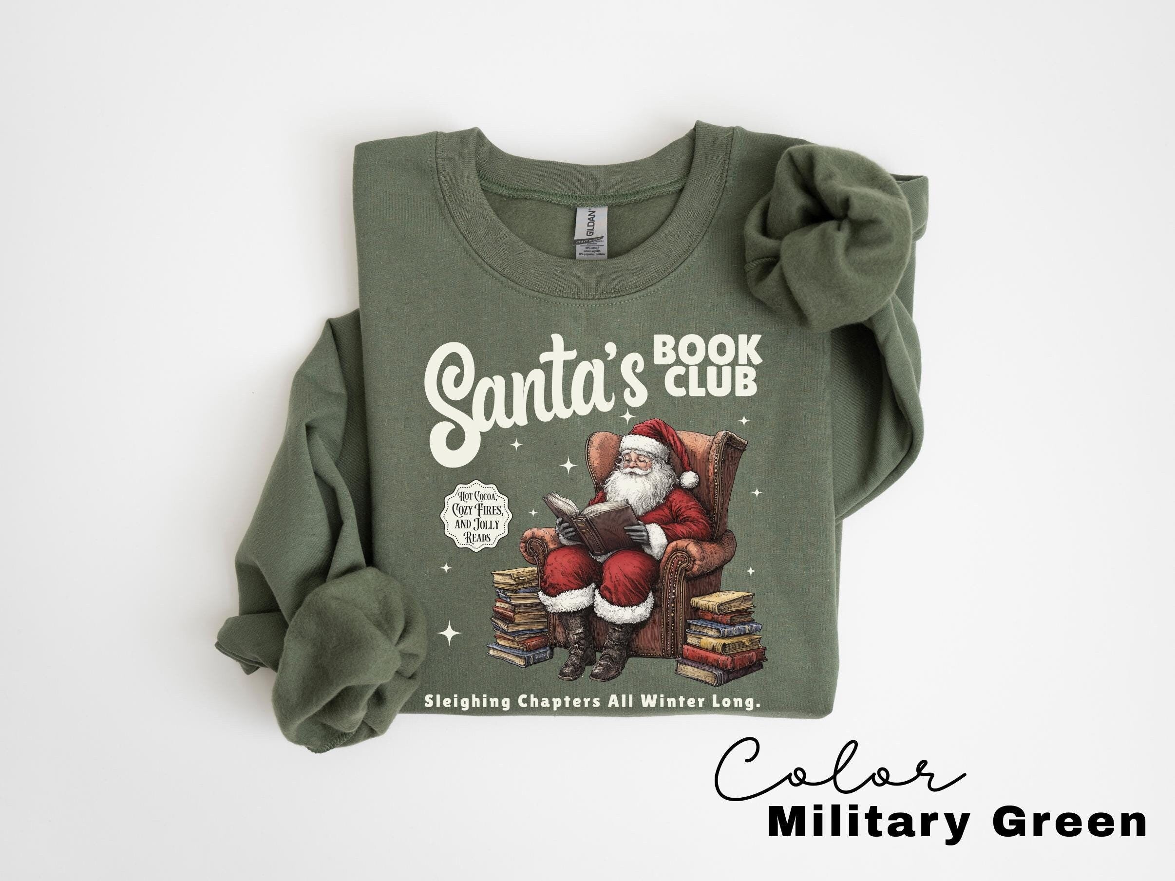 Christmas North Pole Book Club Sweatshirt, Santa's Book Club, Bookish Christmas Crewneck, GiftFor Book Lover, Holiday Bookish Gift, Teacher