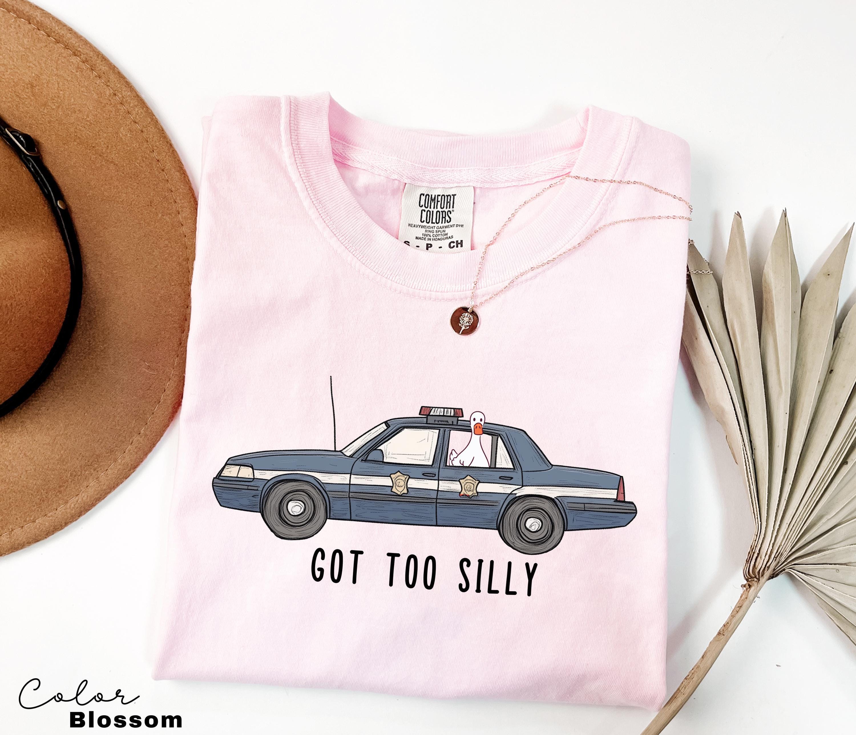 Silly Goose Comfort Colors Shirt, Got Too Silly Shirt, Goose Tee, Silly Goose Shirt, Funny Shirt Gift, Geese Crewneck T-Shirt