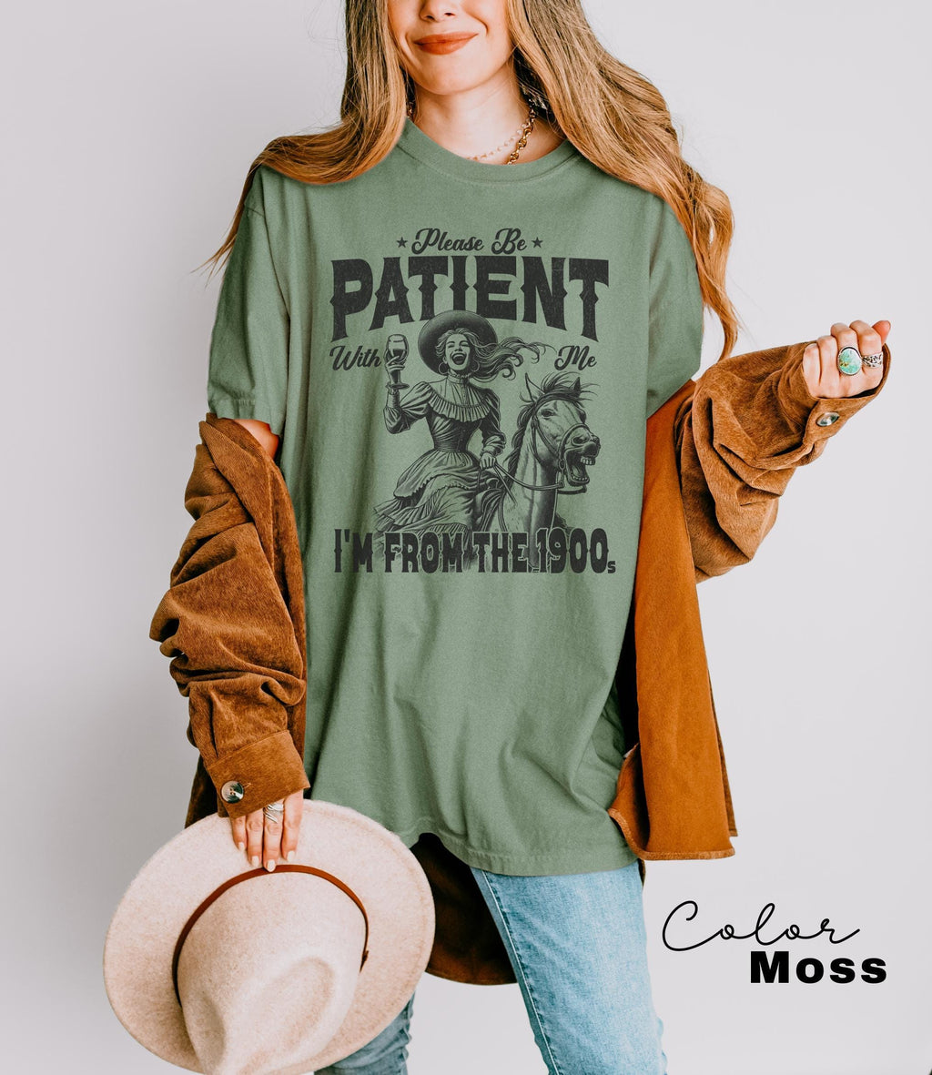 Comfort Colors® Retro Birthday Shirt, Meme Shirt, Sarcastic Shirt, Please Be Patient With Me I'm From The 1900s, Funny Birthday Party Gift,