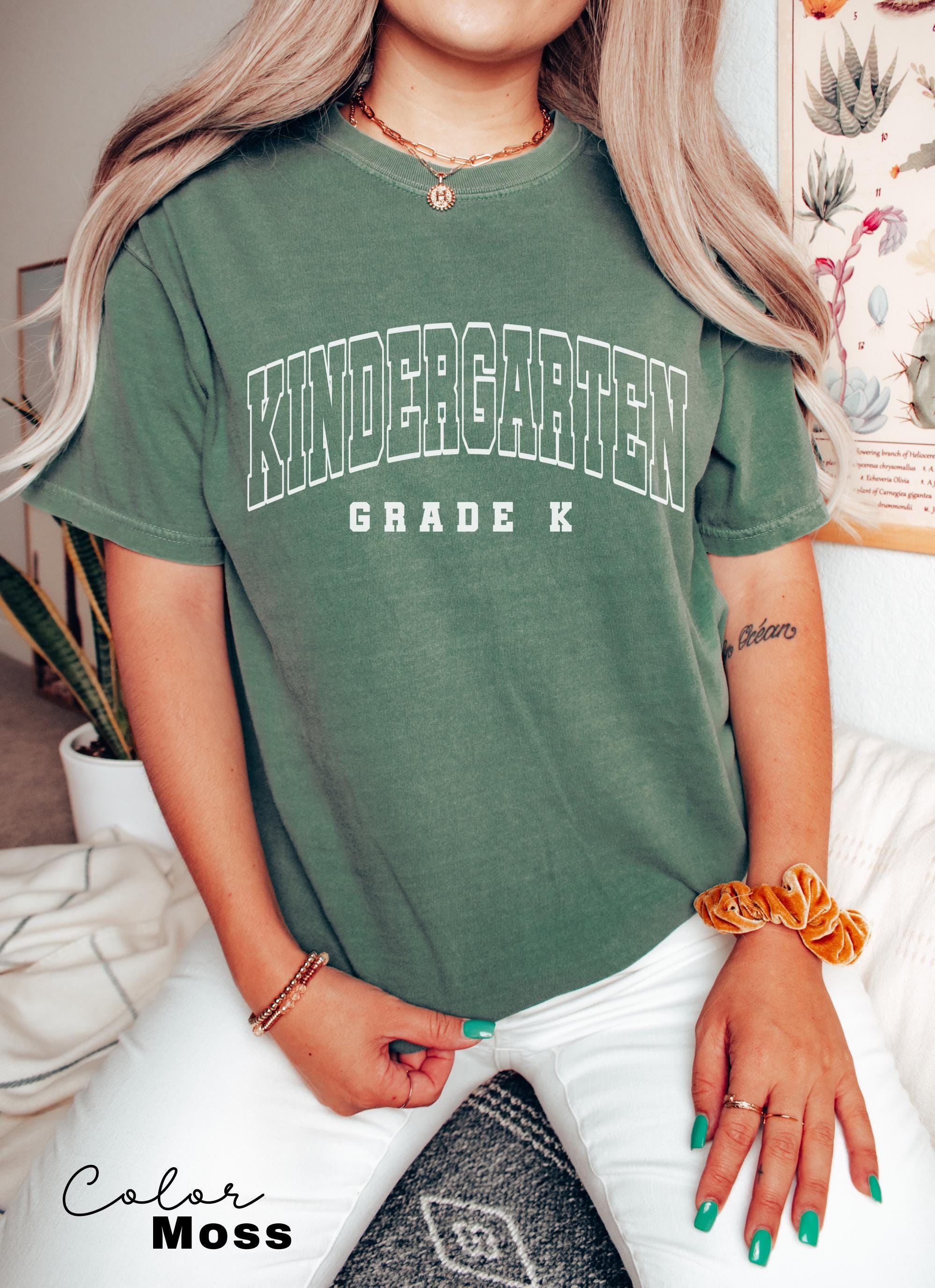 Comfort Colors® Kindergarten Teacher Shirt, Kindergarten TShirt, Elementary School, Teaching Tee, First Day Of Kindergarten, Teacher Team
