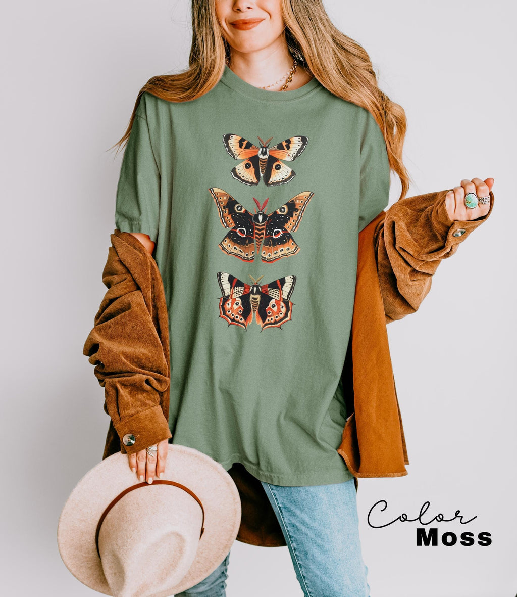 Vintage Butterfly and Moth T-Shirt, Cottagecore Aesthetic Comfort Colors® Shirt, Cottagecore Shirt, Aesthetic Tshirt, Cottage Core Shirt