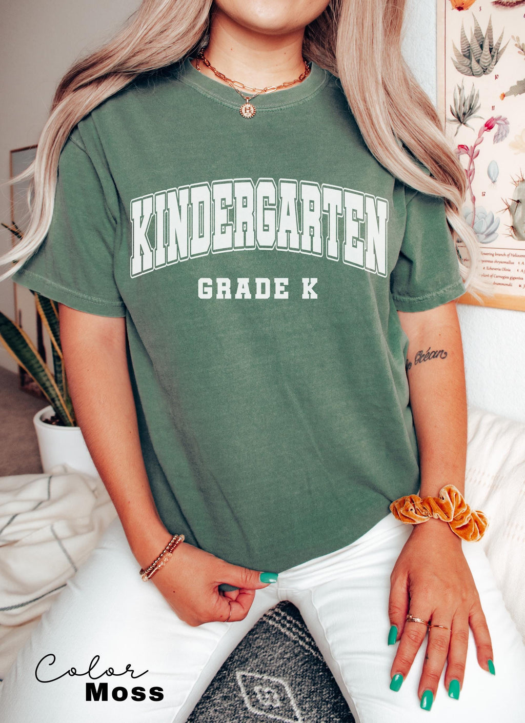 Comfort Colors® Kindergarten Teacher Shirt, Kindergarten TShirt, Elementary School, Teaching Tee, First Day Of Kindergarten, Teacher Team