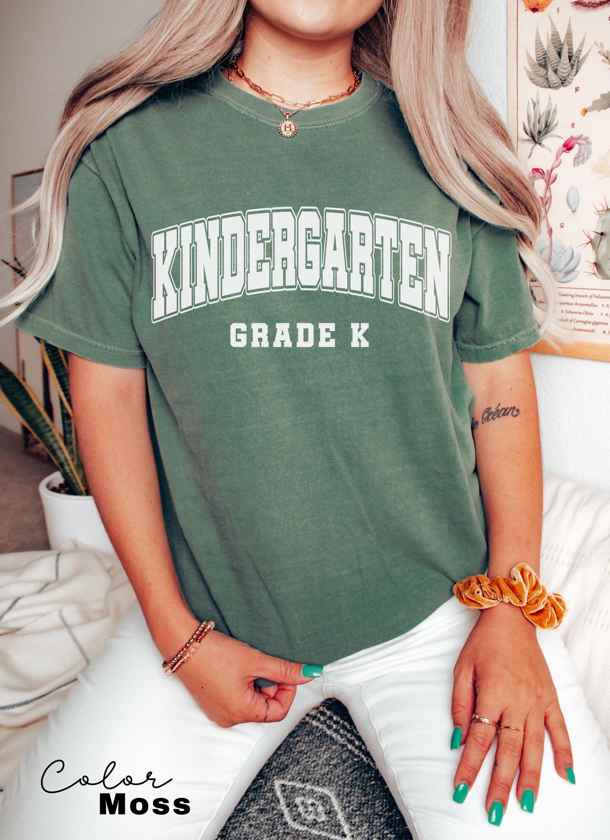 Comfort Colors® Kindergarten Teacher Shirt, Kindergarten TShirt, Elementary School, Teaching Tee, First Day Of Kindergarten, Teacher Team