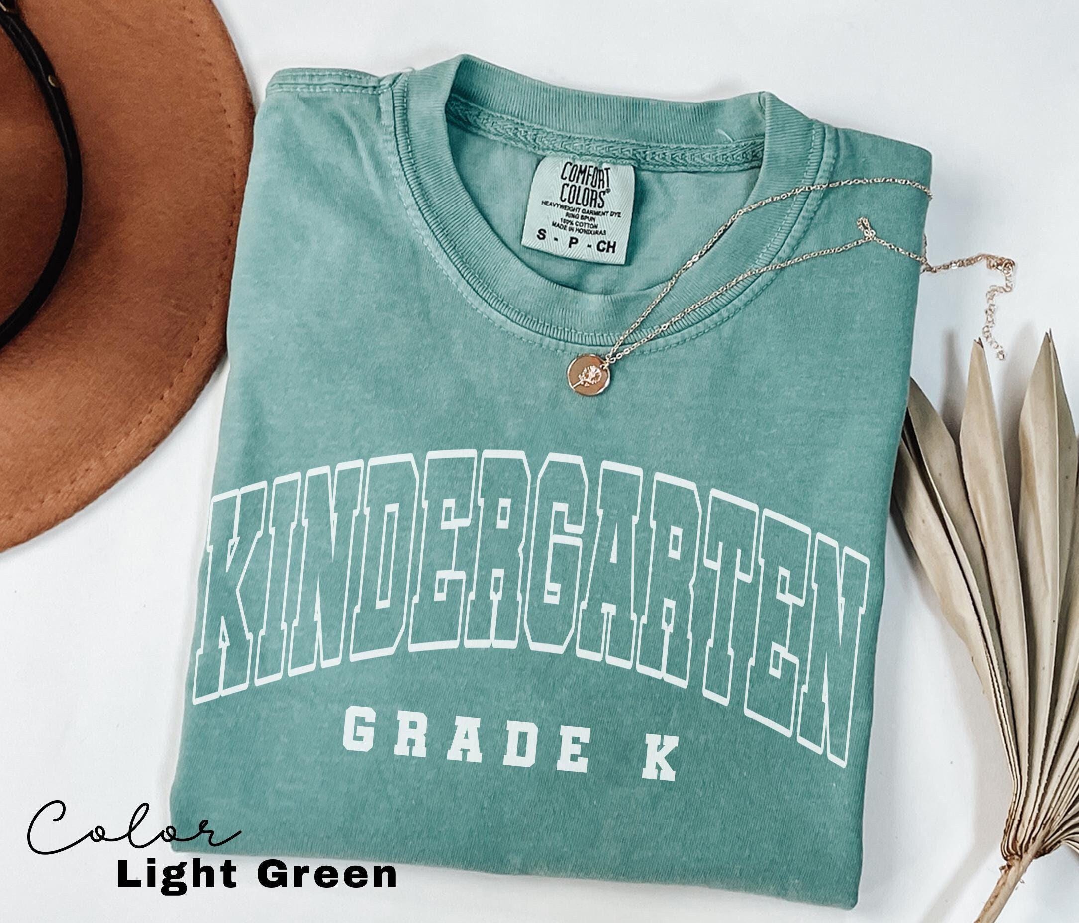 Comfort Colors® Kindergarten Teacher Shirt, Kindergarten TShirt, Elementary School, Teaching Tee, First Day Of Kindergarten, Teacher Team