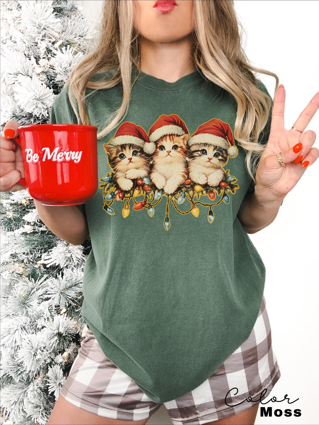 Vintage 90s Cat Christmas Shirt, Cute Cat Shirt, Cat Christmas Shirt, Retro Cat Christmas, Christmas Kitten Shirt, Classic Christmas Shirt