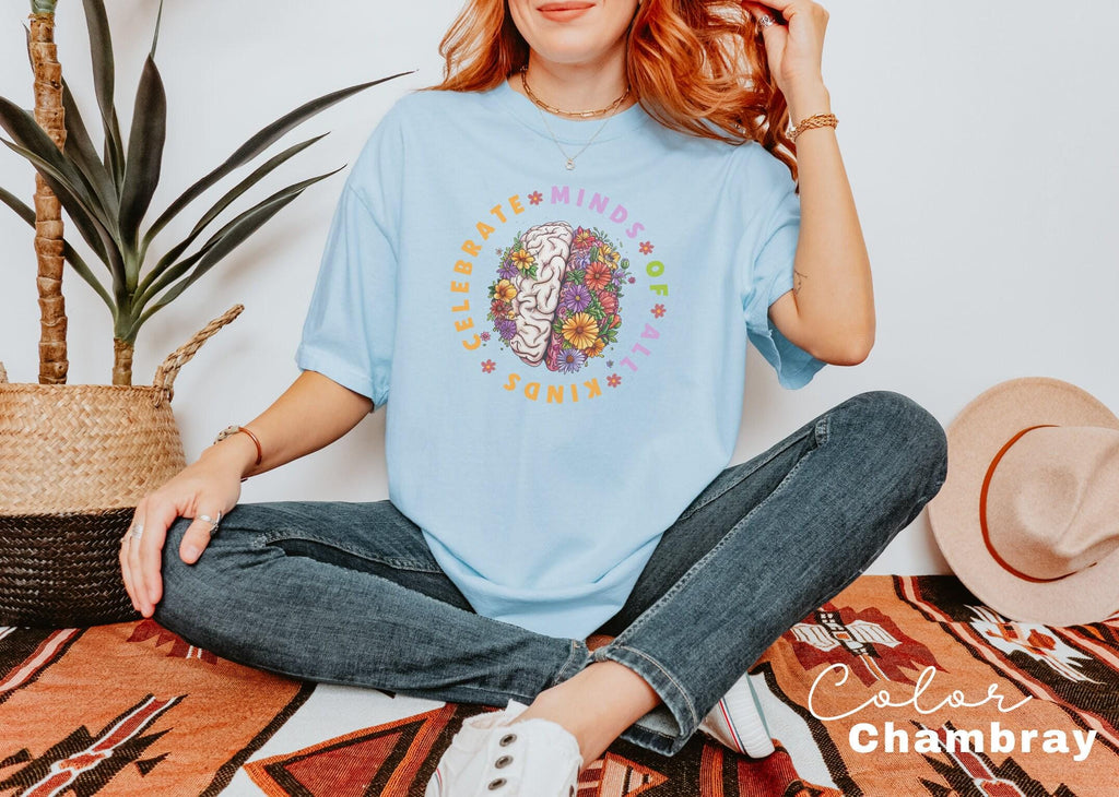 Celebrate Minds of All Kinds, Neurodiversity Shirt, Autism Awareness Shirt, ADHD Shirt, Autism Acceptance Gift for Special Education Teacher
