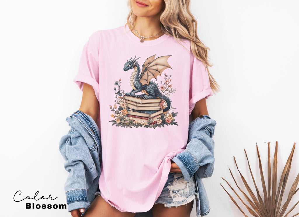Book Lover Shirt, Fantasy Reader, Bookworm Shirt,Bookish Shirt, Bookworm Shirt, Book Club Gift, Book Crewneck, Dragon Shirt