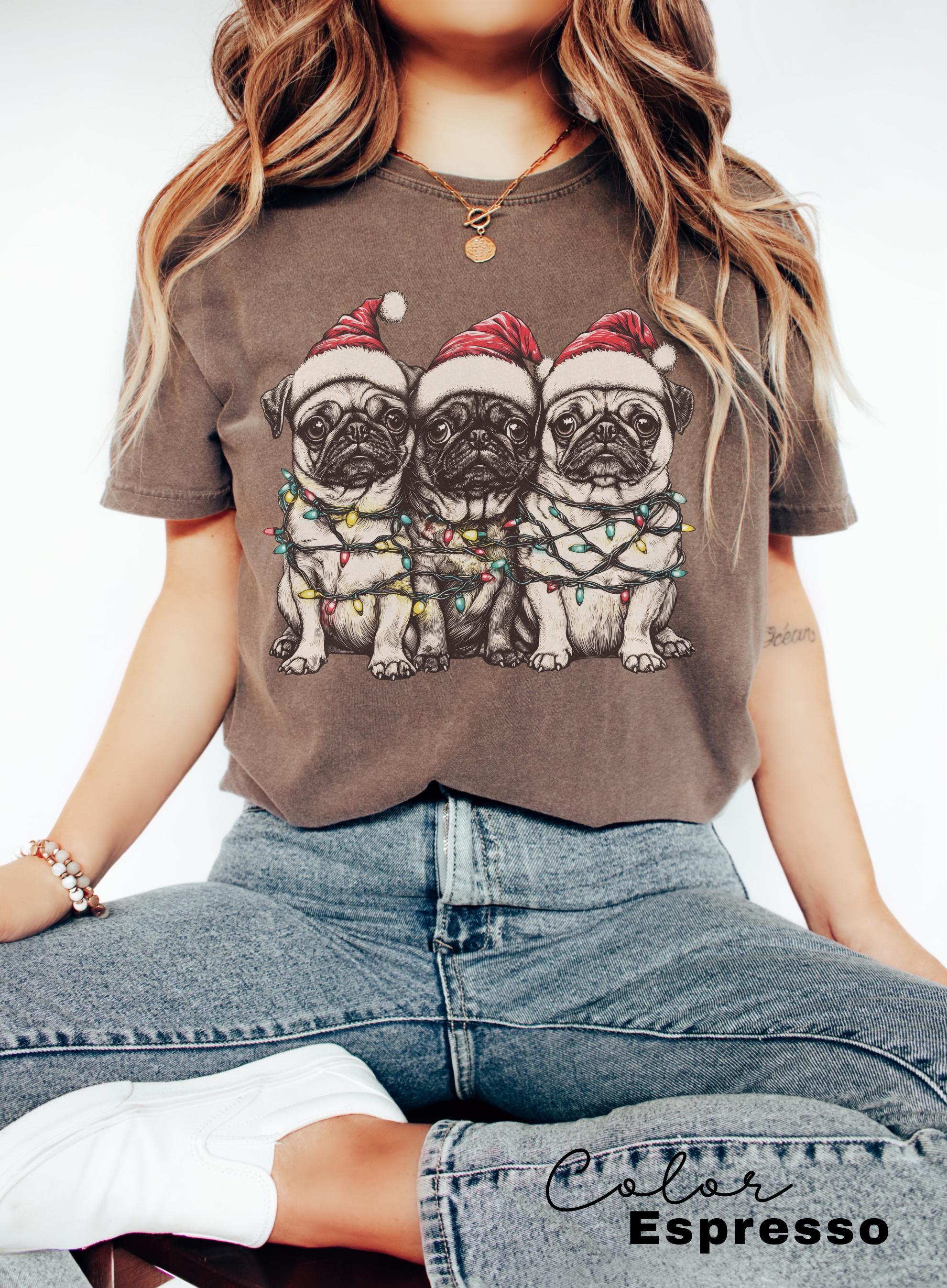 Funny Pug Christmas Shirt, Dog Lover Gift, Pug Mom T-Shirt, Merry Pugmas, Christmas Pug Shirt, Christmas Tee, Dog Mom Shirt, Funny Xmas