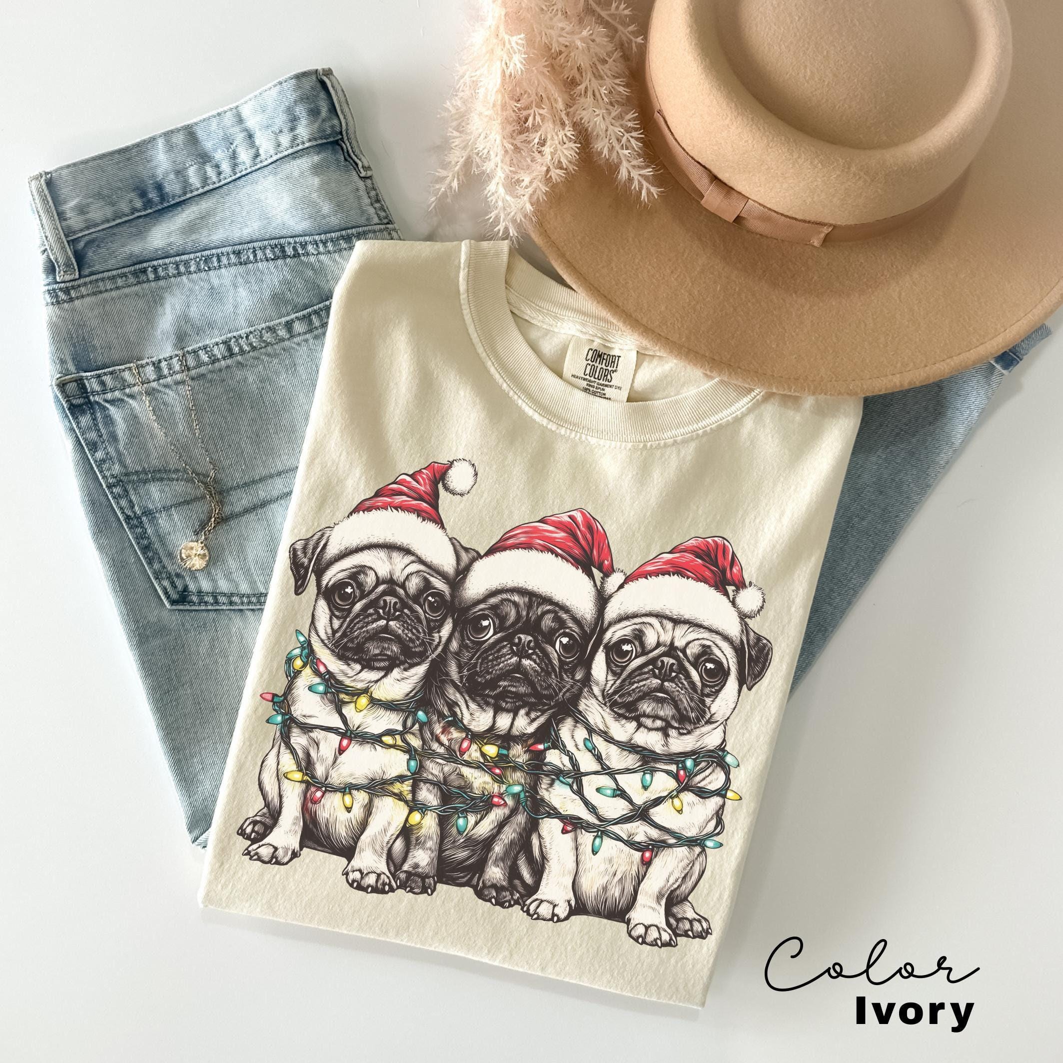Funny Pug Christmas Shirt, Dog Lover Gift, Pug Mom T-Shirt, Merry Pugmas, Christmas Pug Shirt, Christmas Tee, Dog Mom Shirt, Funny Xmas