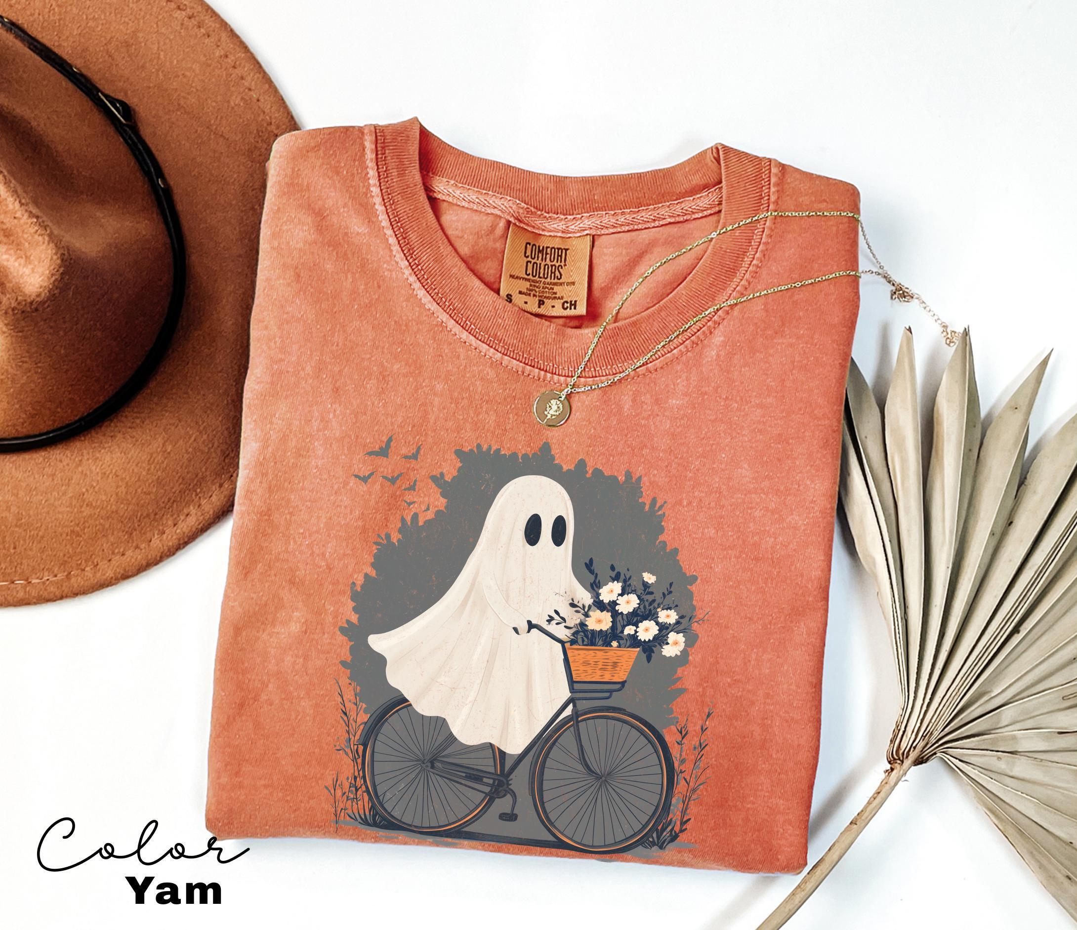 Comfort Colors® Halloween Shirt, Cute Halloween Ghost Shirt, Halloween Women's Shirt, Fall Shirt, Halloween Party Shirt, Spooky Season Shirt