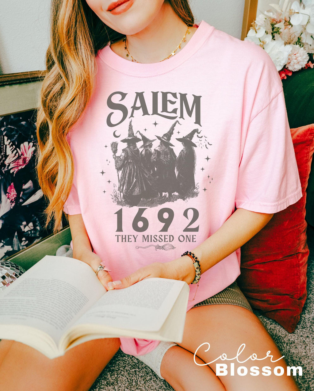 Salem Witch Shirt 1692 They Missed One Halloween Gift TShirt Massachusetts Witch Trials Tee Shirt Spooky Season Gift for Her