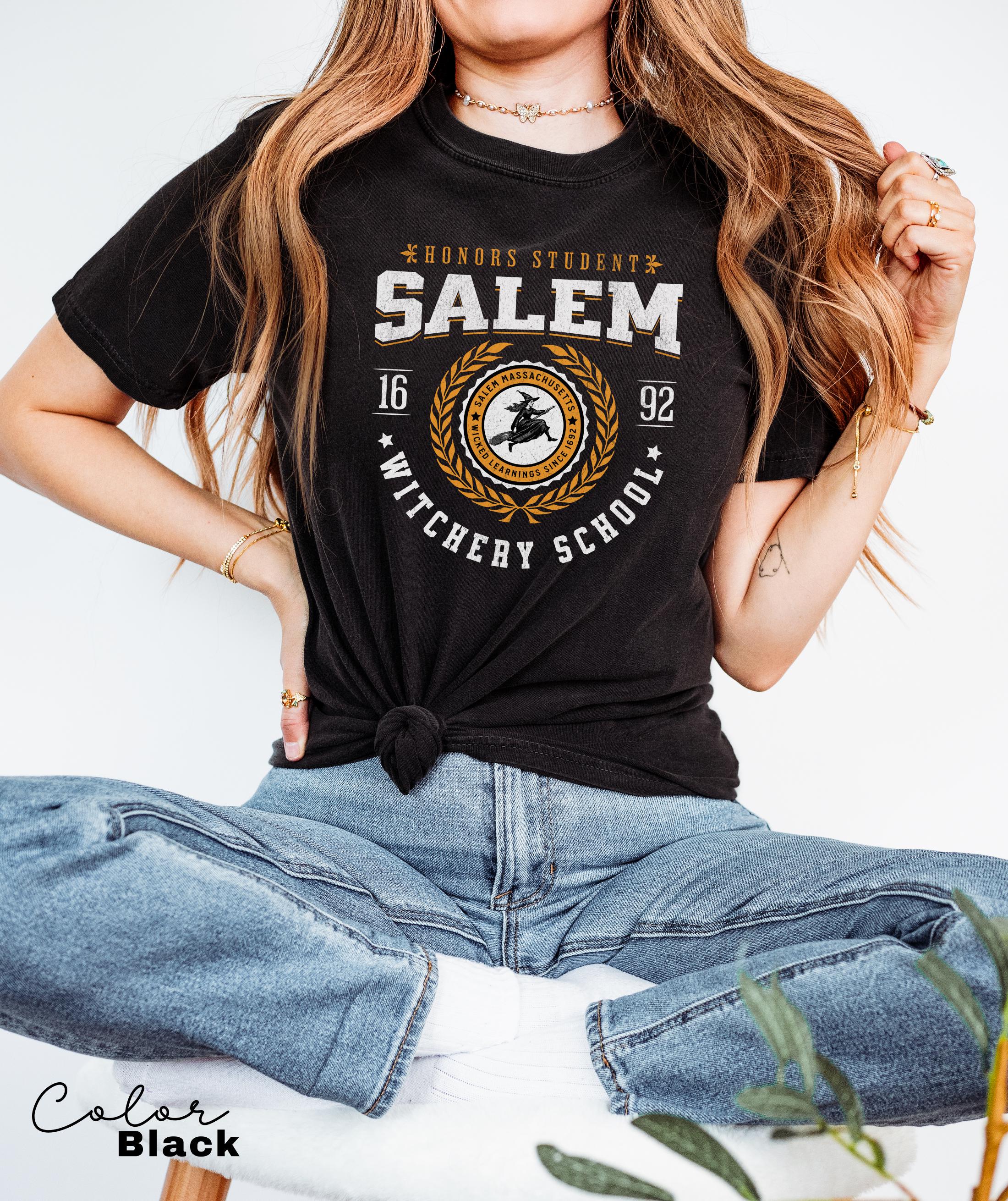 Salem University Est 1836 Shirt, Salem Witch Sweatshirt, Halloween Shirt, Halloween Gift, Halloween Costume, Spooky Season, Witchery School