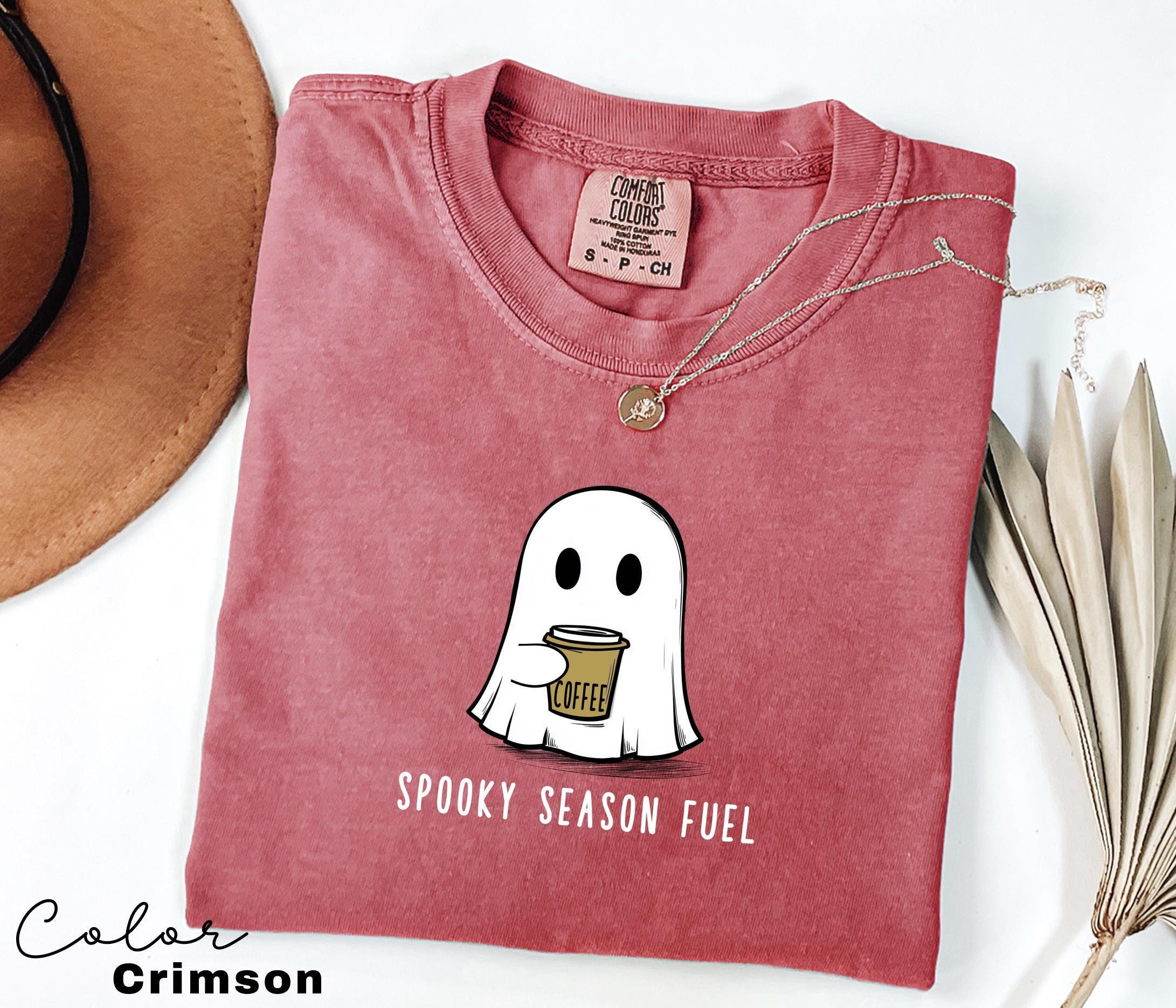 Coffee Ghost Shirt, Halloween Coffee Shirt, Barista Gift, Spooky Season, Fall Coffee Lover Shirt, Halloween Party Shirt, Spooky Season Fuel