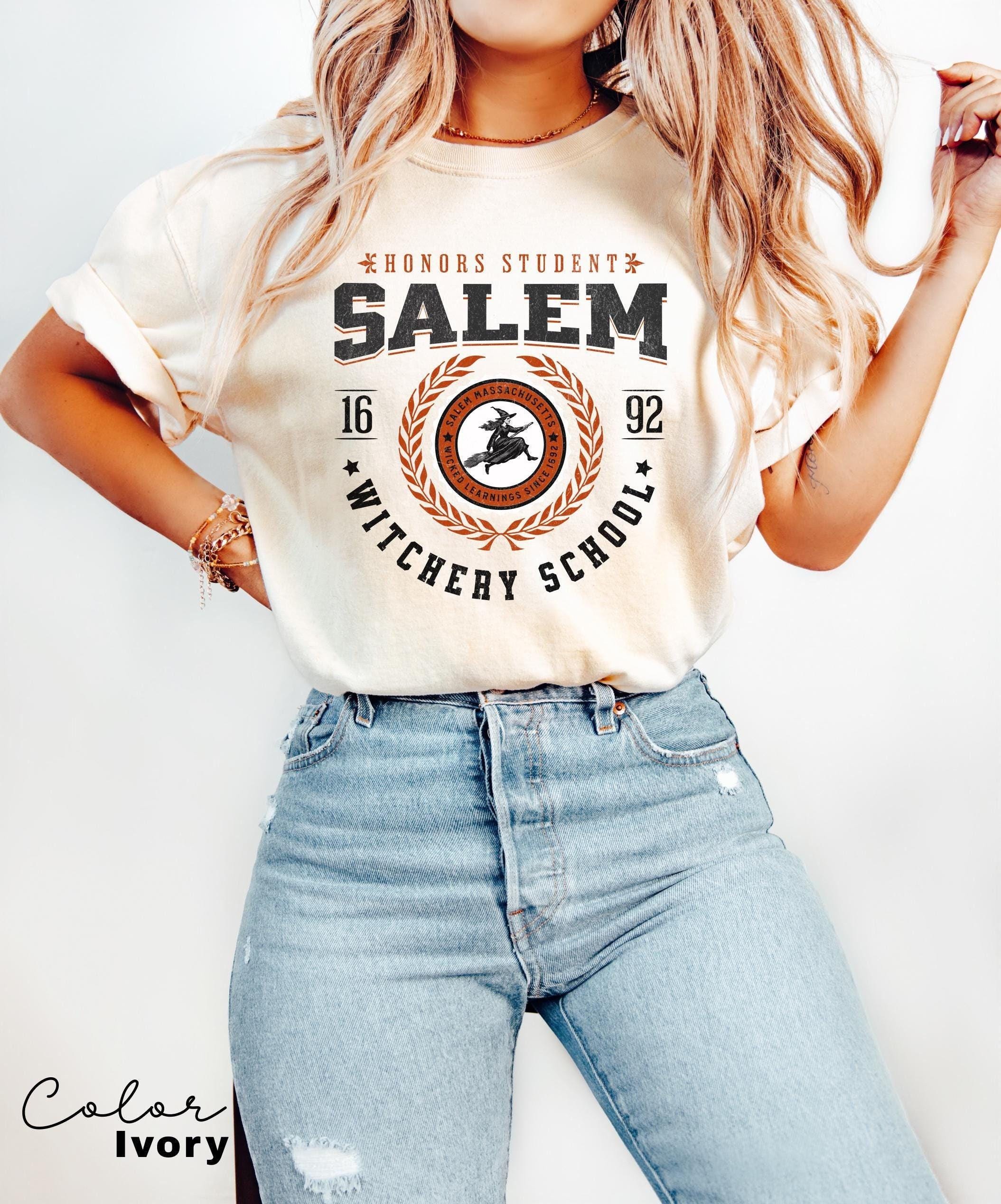 Salem University Est 1836 Shirt, Salem Witch Sweatshirt, Halloween Shirt, Halloween Gift, Halloween Costume, Spooky Season, Witchery School