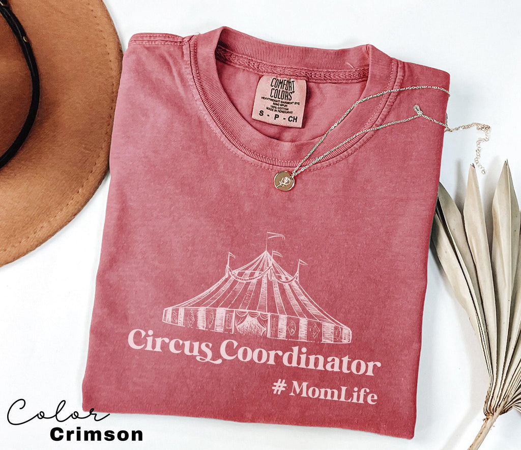 Funny Mom Shirt, Circus Coordinator, Comfort Colors, Gift For Mom, Funny Mom Shirt, Mama Shirt, Mother's Day Shirt, Trendy Shirt, Oversized