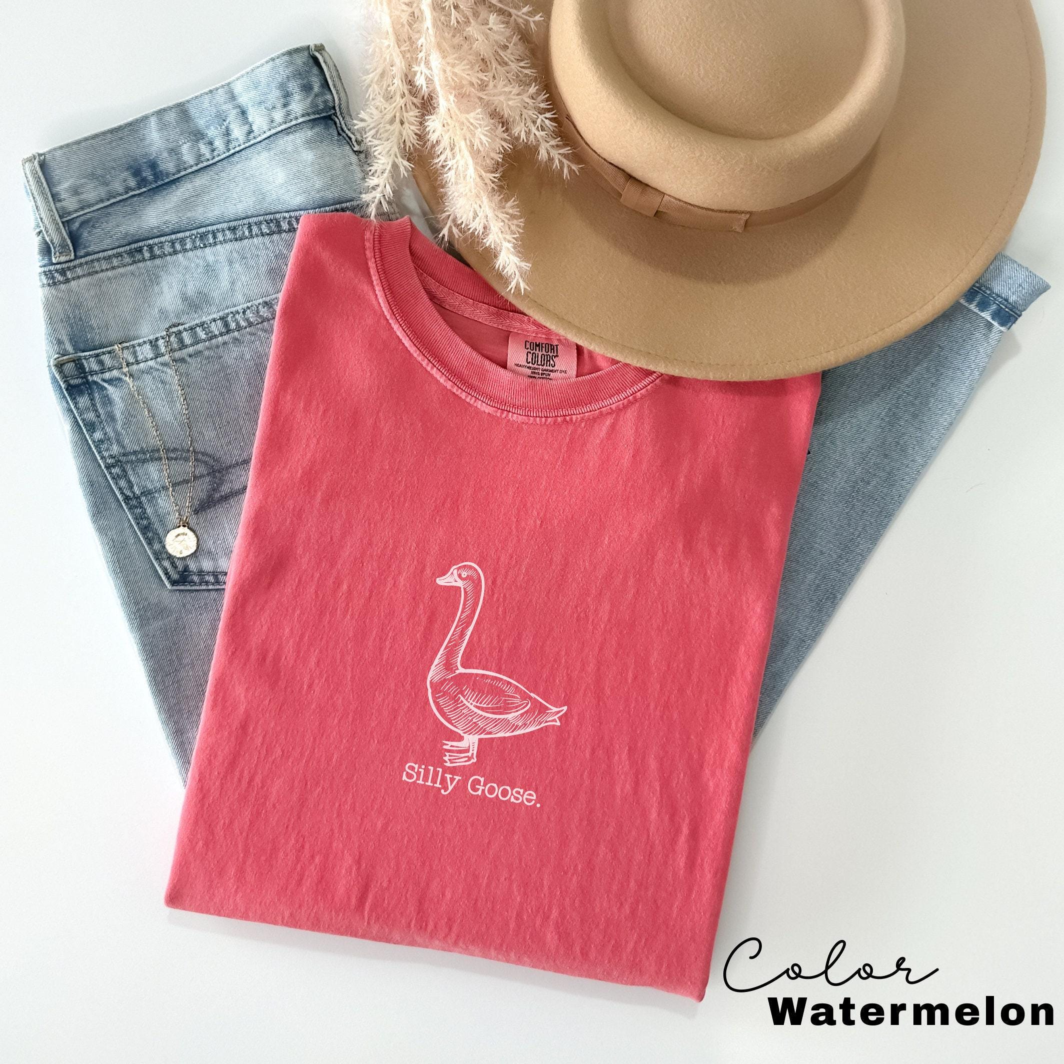 Silly Goose Shirt Silly Goose Tshirt Comfort Colors Silly Goose Vintage Farm Shirt Cute Goose Shirt Gifts for Farm Girls Mom Gifts Homestead