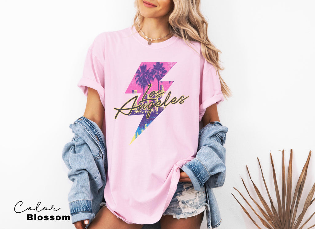 Retro LA Shirt, Los Angeles 90s Aesthetic, LA T-Shirt, Vintage Los Angeles Tshirt, Travel Shirt, Gift From Los Angeles, Vacation Shirt