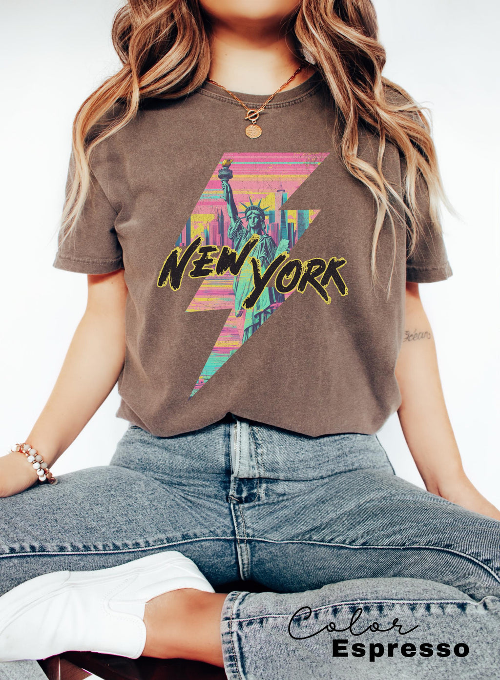 Retro New York Shirt, 90s Aesthetic New York Shirt, Vintage style, NYC shirt, Trendy Gifts, Comfort Colors, Oversized, Travel, Vacation