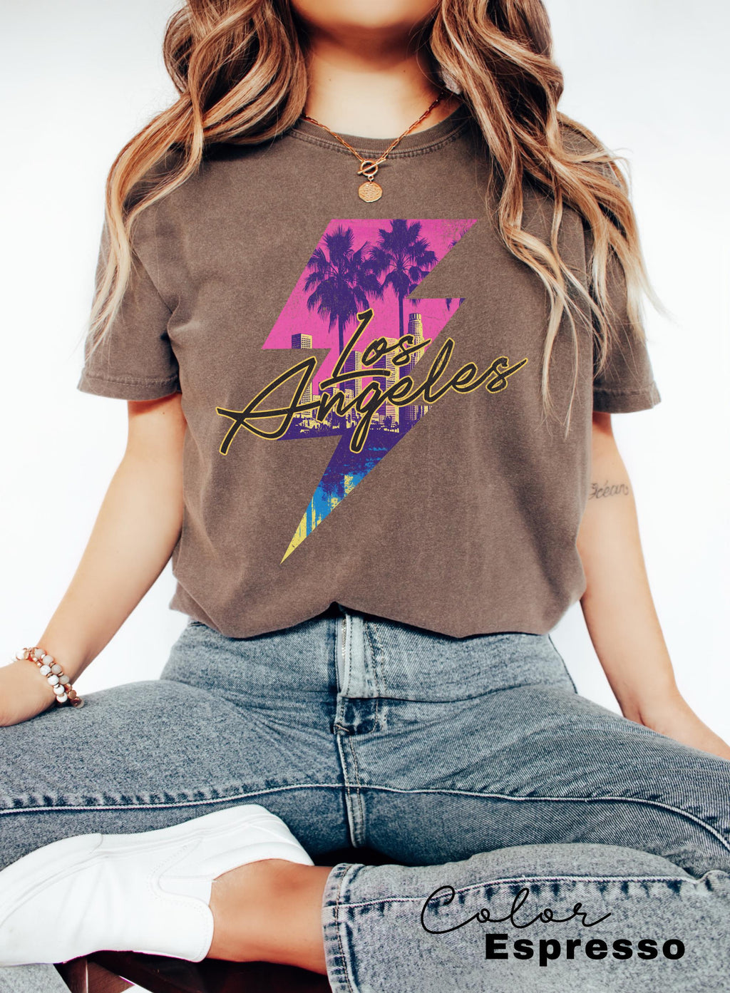 Retro LA Shirt, Los Angeles 90s Aesthetic, LA T-Shirt, Vintage Los Angeles Tshirt, Travel Shirt, Gift From Los Angeles, Vacation Shirt