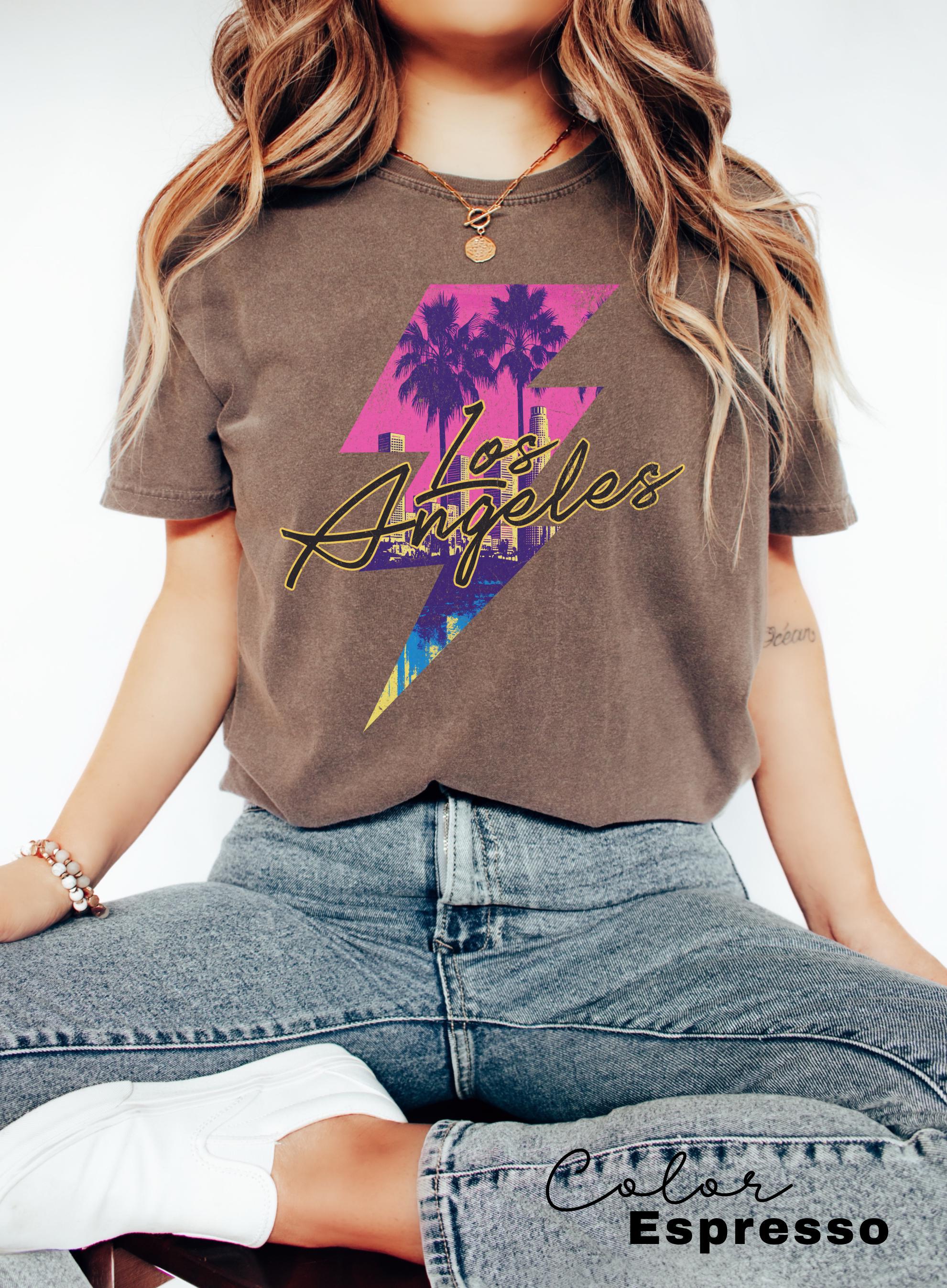 Retro LA Shirt, Los Angeles 90s Aesthetic, LA T-Shirt, Vintage Los Angeles Tshirt, Travel Shirt, Gift From Los Angeles, Vacation Shirt