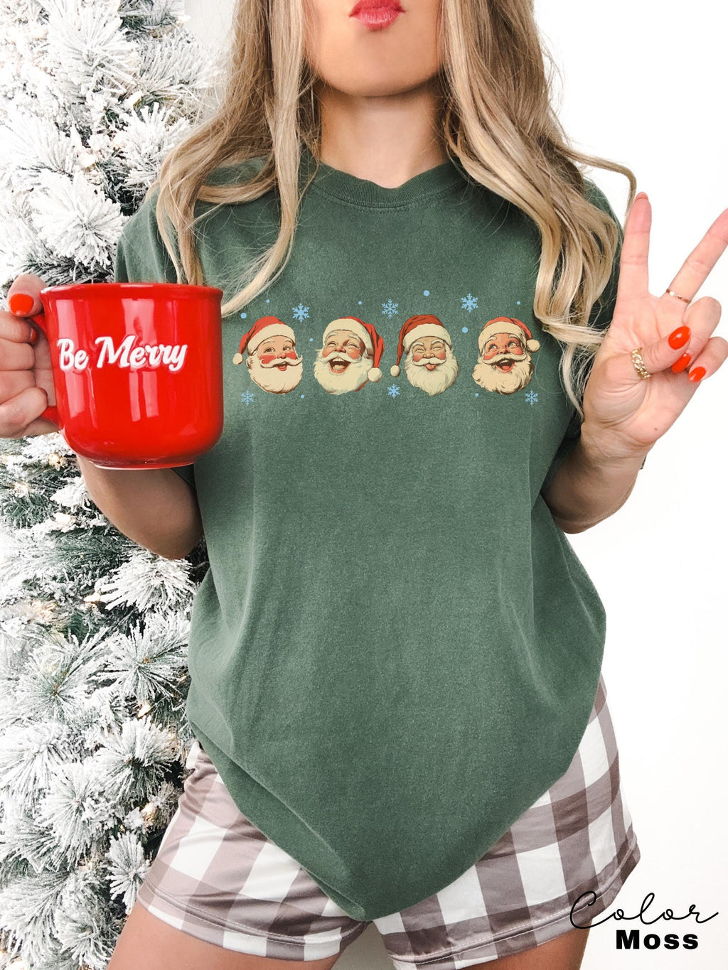 Christmas Santa Shirt, Retro Santa Shirt, Gift For Christmas, Retro Christmas Shirts, Christmas Shirt For Women, Gift For Women, Santa Shirt