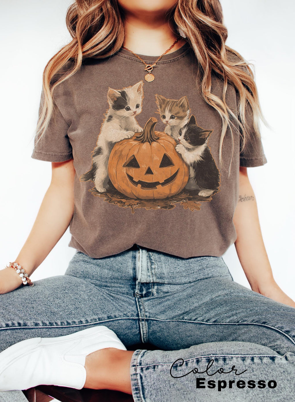 Vintage 90s Cat Halloween Shirt, Retro Halloween Shirt, Spooky Season Tee, Pumpkin Shirt, Cat Lover Shirt, Black Cat Shirt, Spooky Season