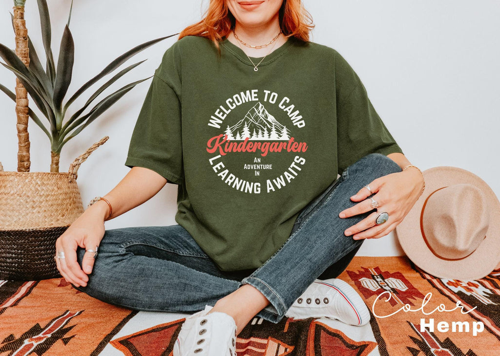Comfort Colors Kindergarten Teacher Shirt, Kindergarten TShirt, Elementary School, Teaching Tee, First Day Of Kindergarten, Teacher Camp Tee