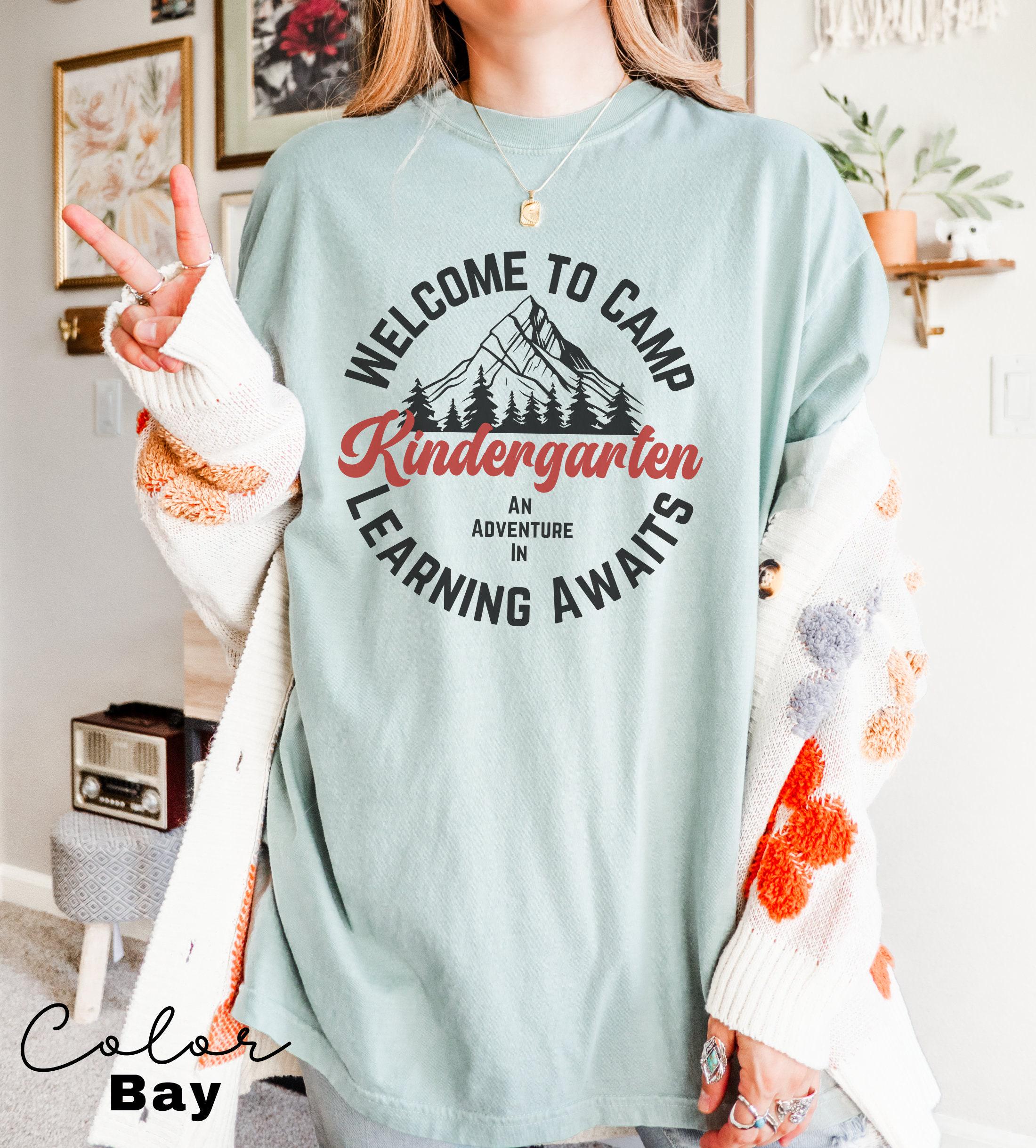 Comfort Colors Kindergarten Teacher Shirt, Kindergarten TShirt, Elementary School, Teaching Tee, First Day Of Kindergarten, Teacher Camp Tee
