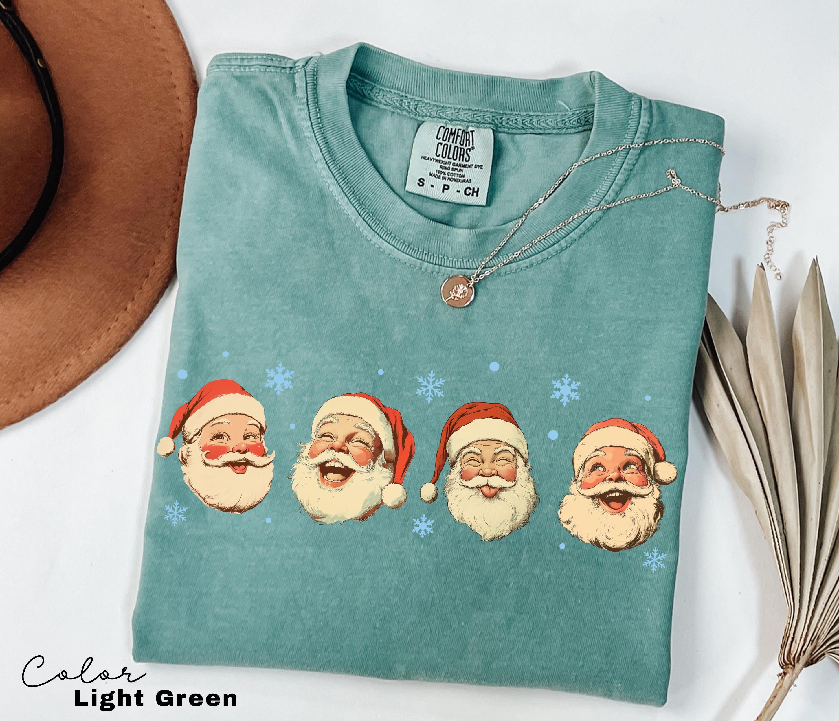 Christmas Santa Shirt, Retro Santa Shirt, Gift For Christmas, Retro Christmas Shirts, Christmas Shirt For Women, Gift For Women, Santa Shirt