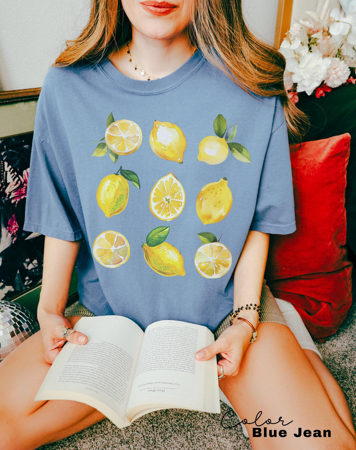 Vintage Lemons Tshirt, Comfort Colors Summer Lemon Shirt, Cottagecore Citrus Shirt, Lemon Print Tshirt, Fruit Shirt, Gift For Her