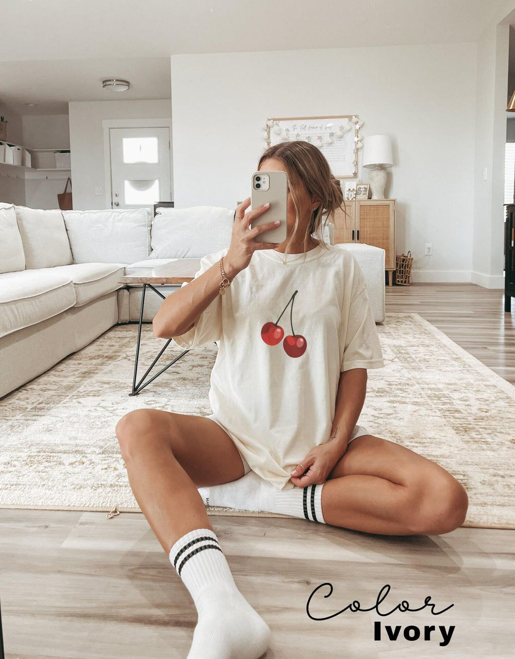 Cute Cherry Shirt, Summer Cherry Shirt, Cottagecore Fruit Tshirt, Cherry Graphic Shirt, Botanical Garden Tshirt, Cherry Gift, Summer Tee